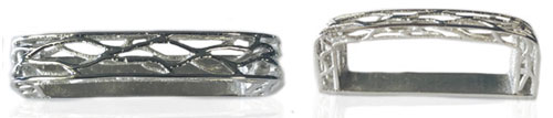 DVAG0159-30 & 35 mm Keeper 3D strructured sterling silver